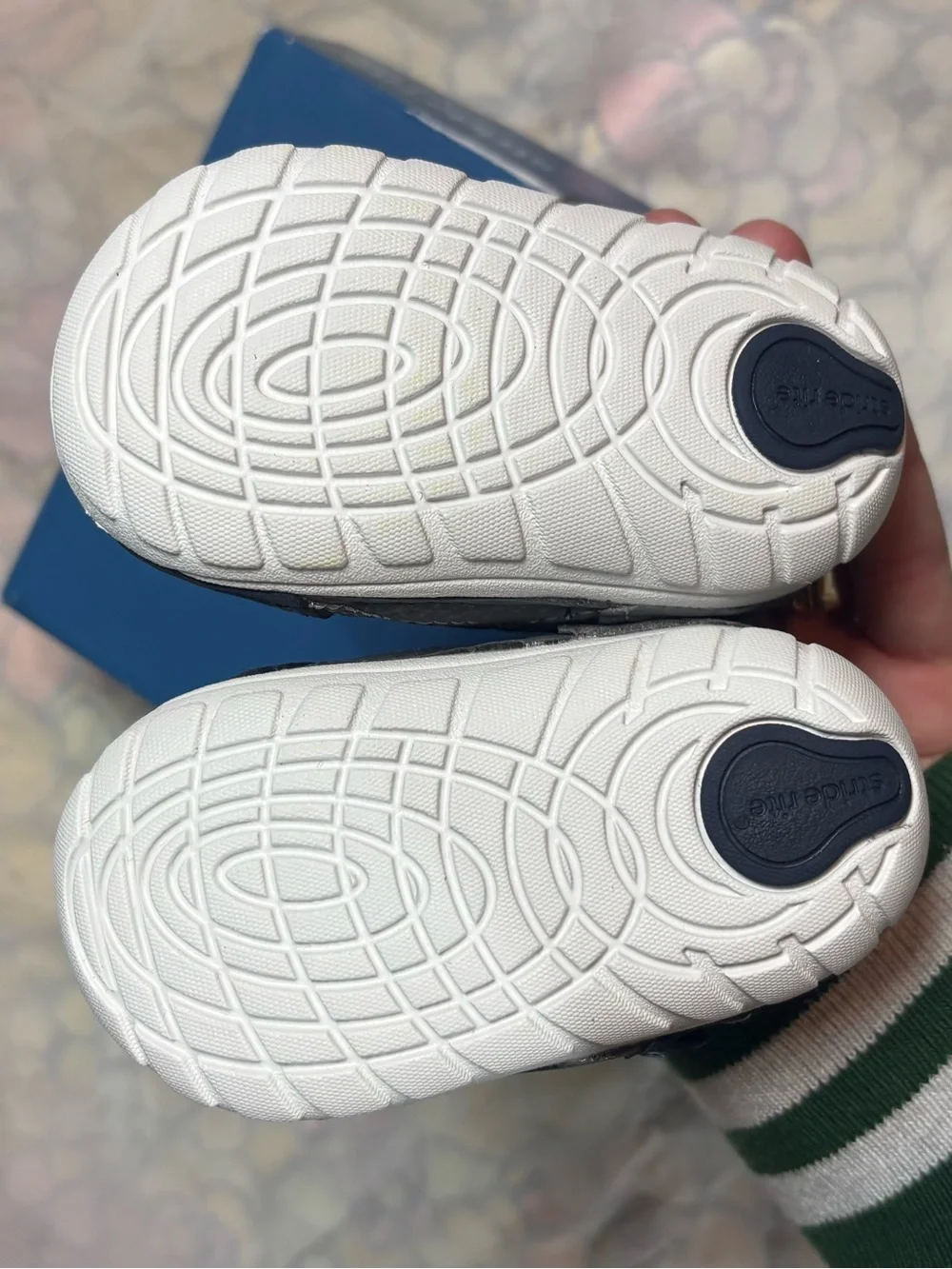 Stride Rite Navy and Gray Toddler Athletic Shoes